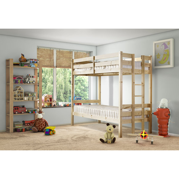 Harriet Bee Destinee Heavy Duty Solid Pine Bunk Bed Wayfair